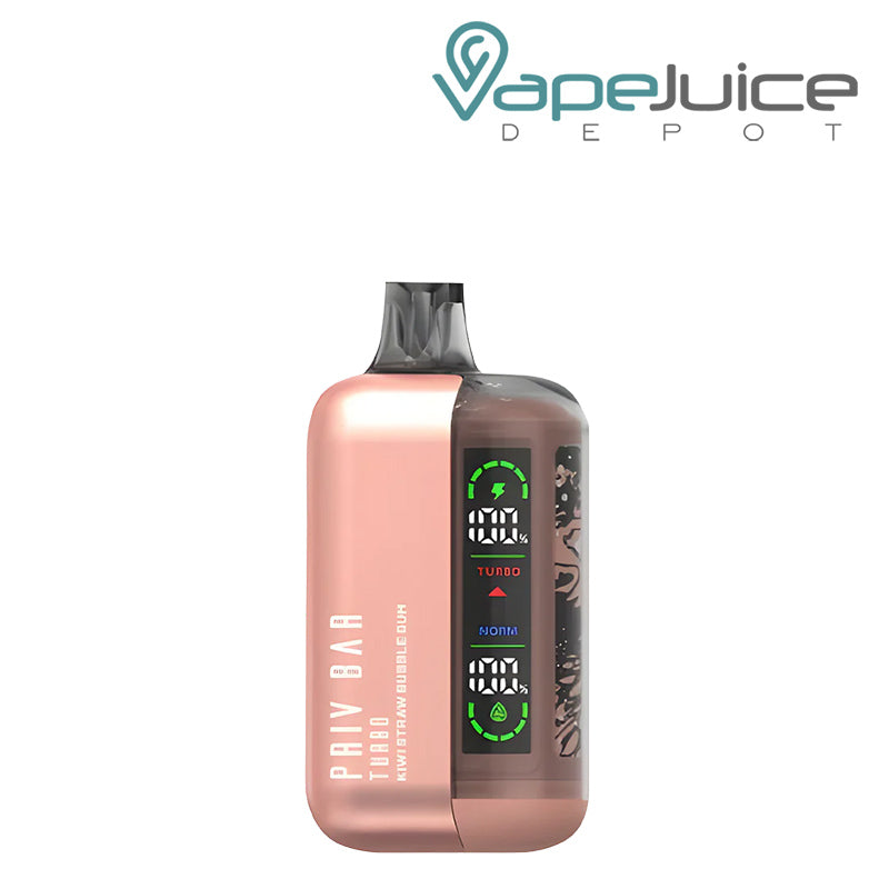 Kiwi Straw Bubble Gum SMOK Priv Bar Turbo 15K Disposable with display screen - Vape Juice Depot