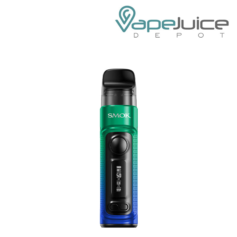 Green Blue SMOK RPM C Pod Kit with an OLED Screen - Vape Juice Depot