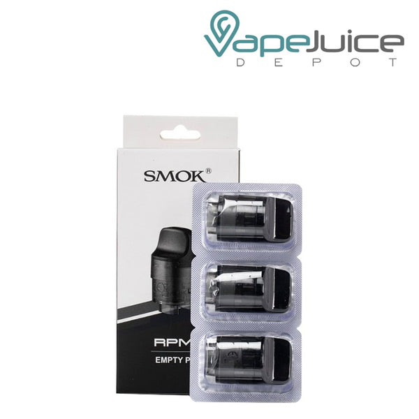 A box of SMOK RPM C Replacement Pod and a 3-pack next to it - Vape Juice Depot