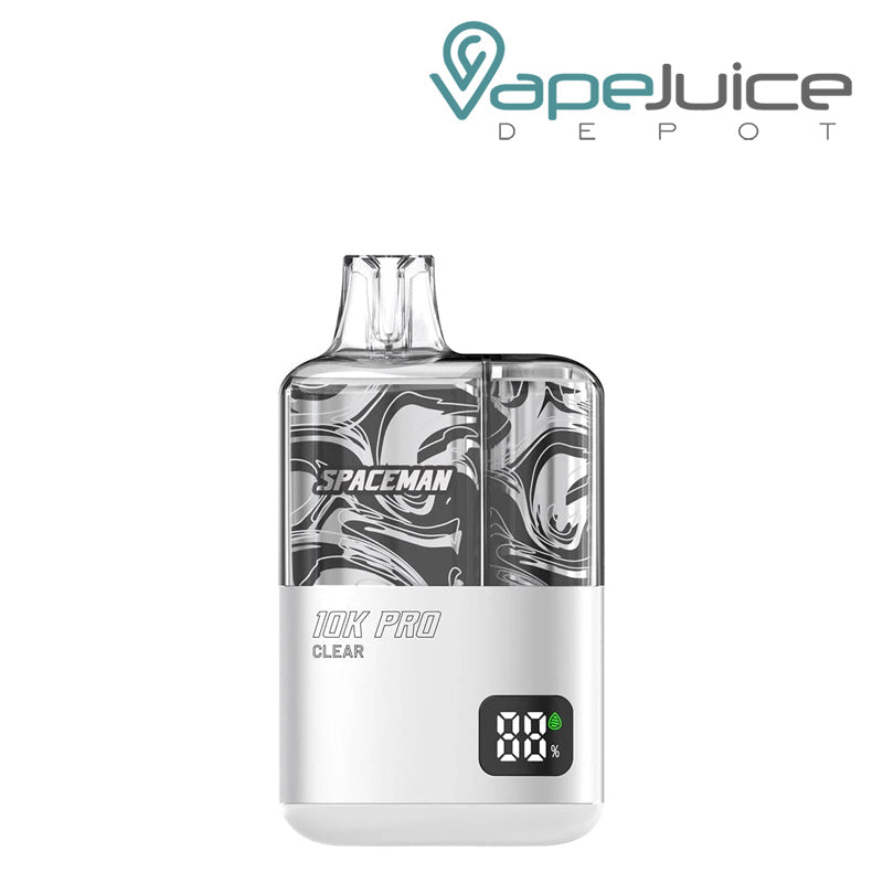 Clear SMOK Spaceman 10K Pro Disposable with a Display Screen - Vape Juice Depot