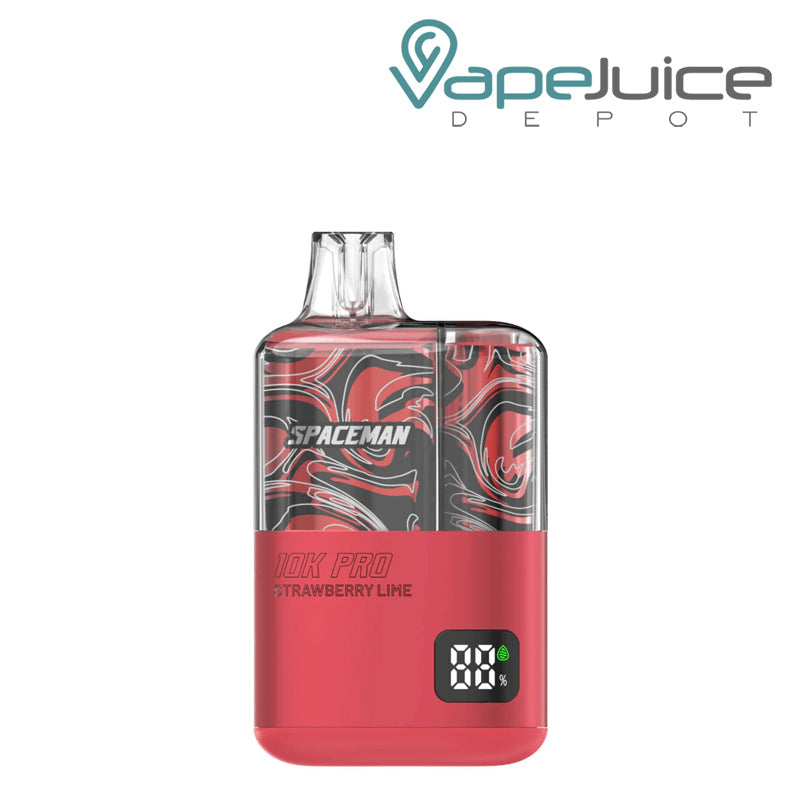 Strawberry Lime SMOK Spaceman 10K Pro Disposable with a Display Screen - Vape Juice Depot