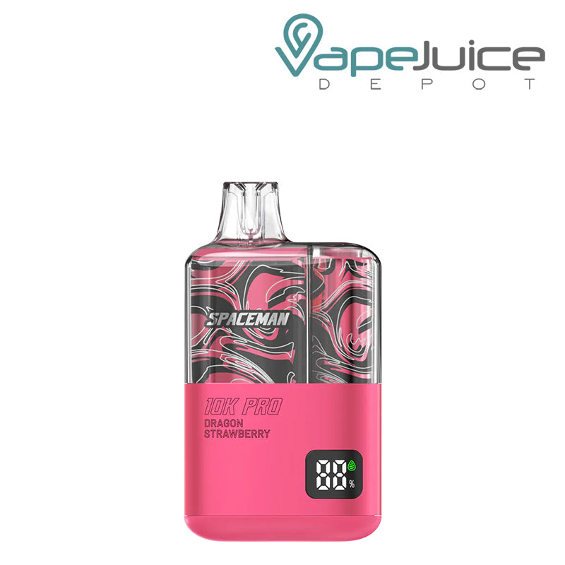 Dragon Strawberry SMOK Spaceman 10K Pro Disposable with a Display Screen - Vape Juice Depot