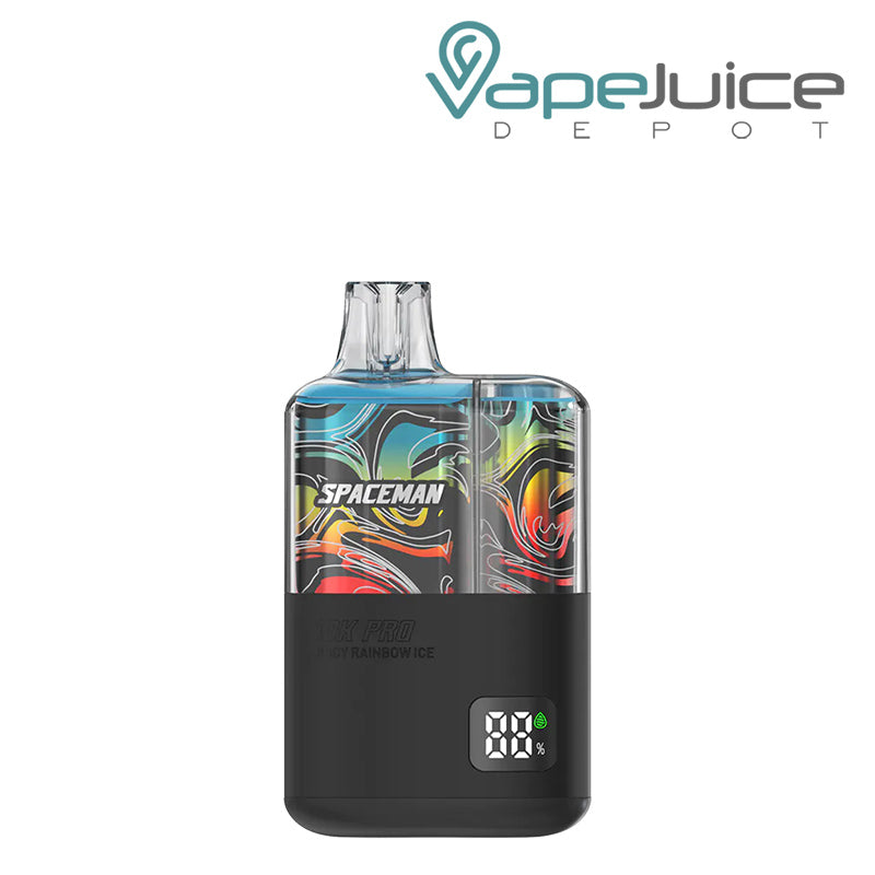 Juicy Rainbow Ice SMOK Spaceman 10K Pro Disposable with a Display Screen - Vape Juice Depot