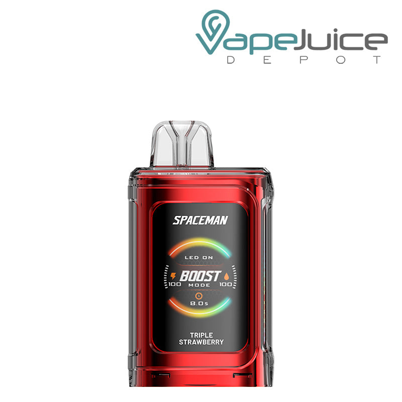 Triple Strawberry SMOK Spaceman Prism 20K Disposable with display screen - Vape Juice Depot