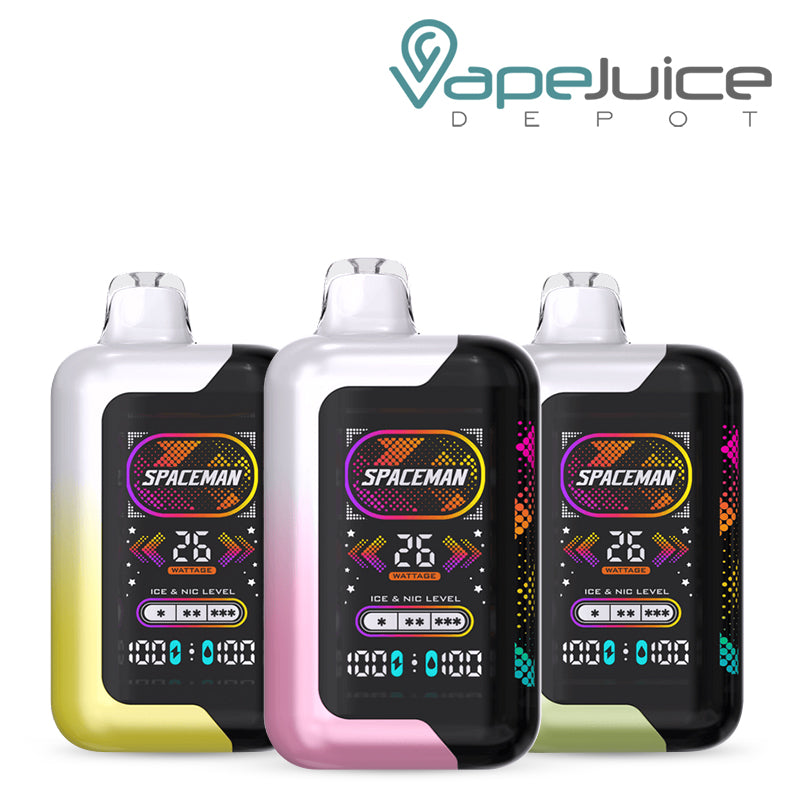 Three Flavors of SMOK Spaceman SP40000 Disposable - Vape Juice Depot