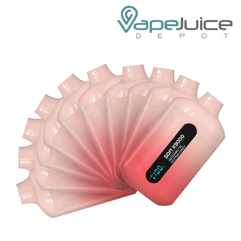 SOFI X9000 10 Pack Bundle Double Apple - Vape Juice Depot