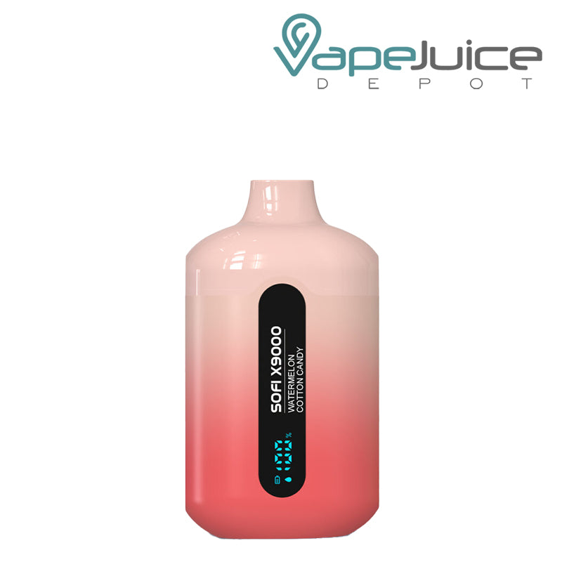 Watermelon Cotton Candy SOFI X9000 Zero Nicotine Disposable - Vape Juice Depot