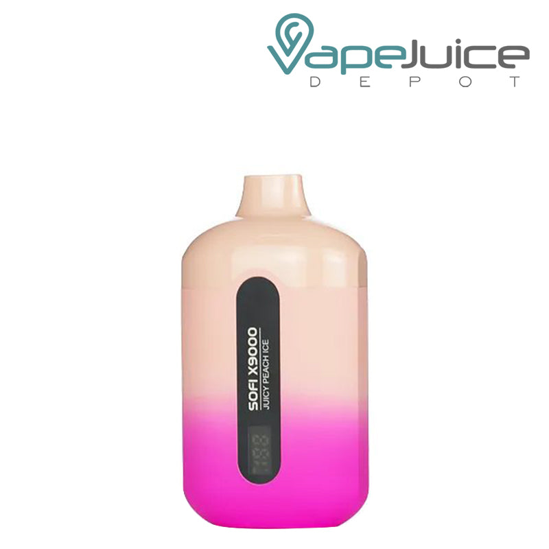 Juicy Peach Ice SOFI X9000 Zero Nicotine Disposable - Vape Juice Depot