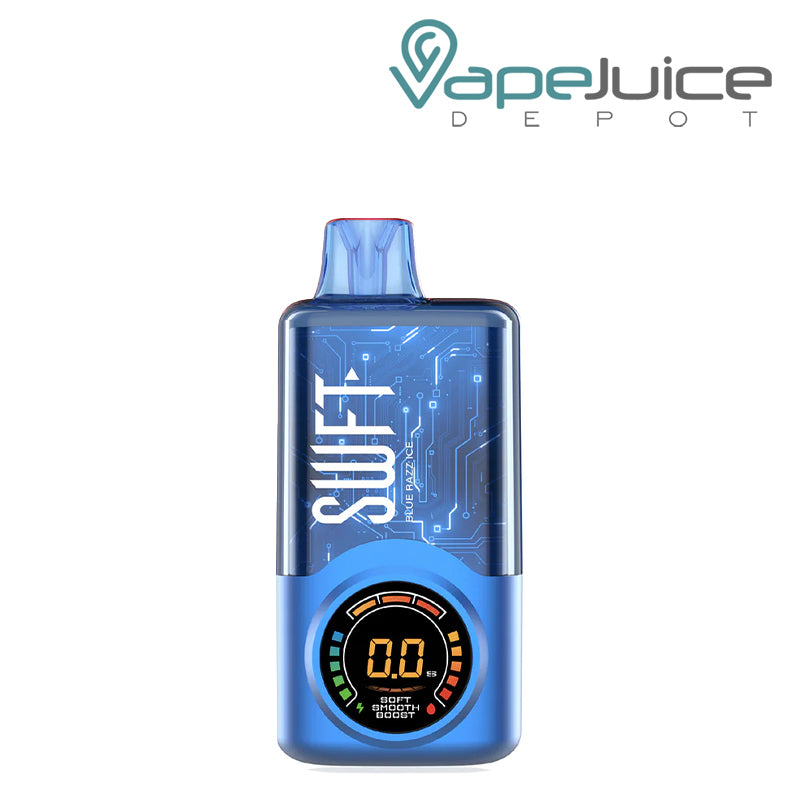 Blue Razz Ice SWFT Meta 30K Disposable with its display screen - Vape Juice Depot