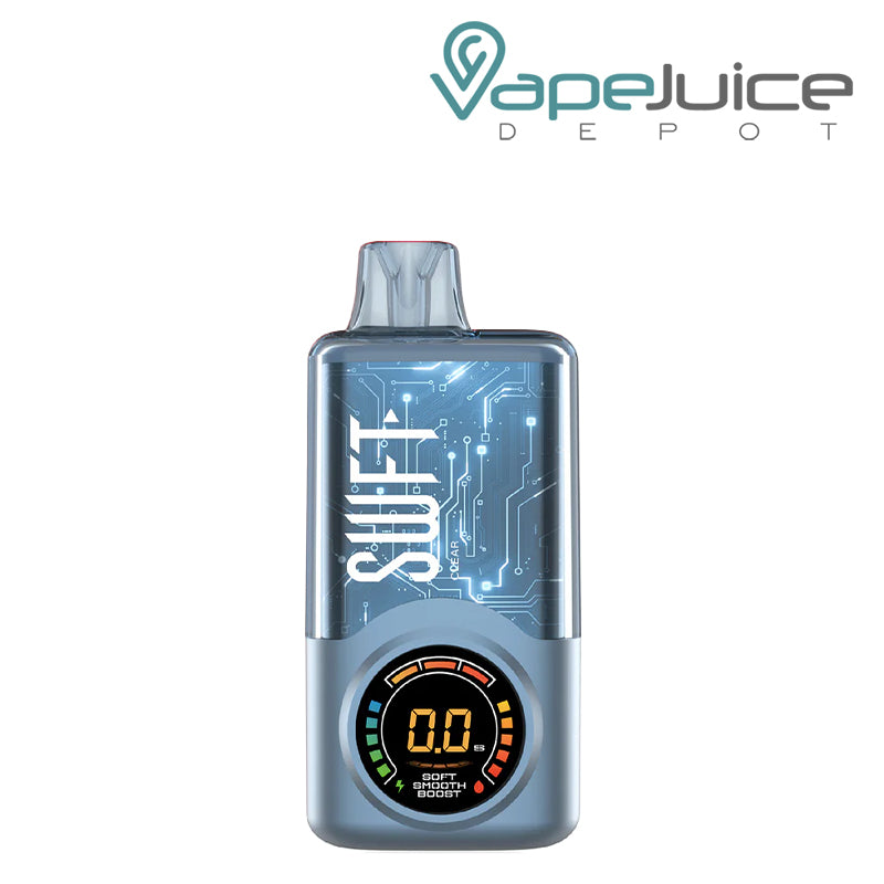 Clear SWFT Meta 30K Disposable with its display screen - Vape Juice Depot