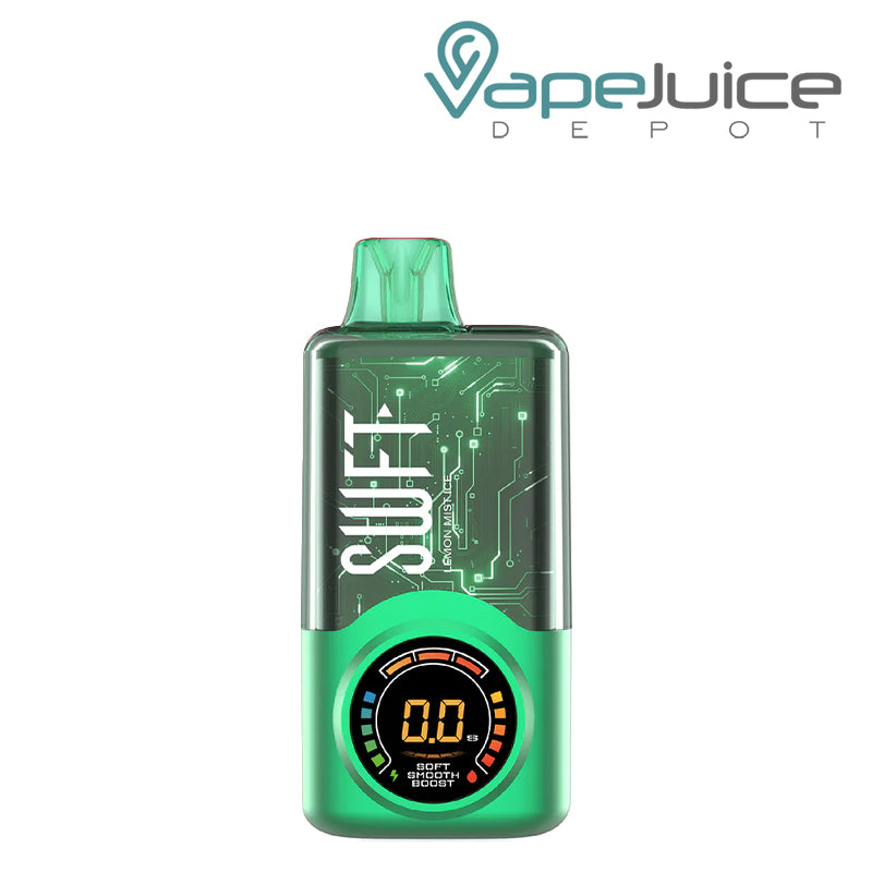 Lemon Mint Ice SWFT Meta 30K Disposable with its display screen - Vape Juice Depot