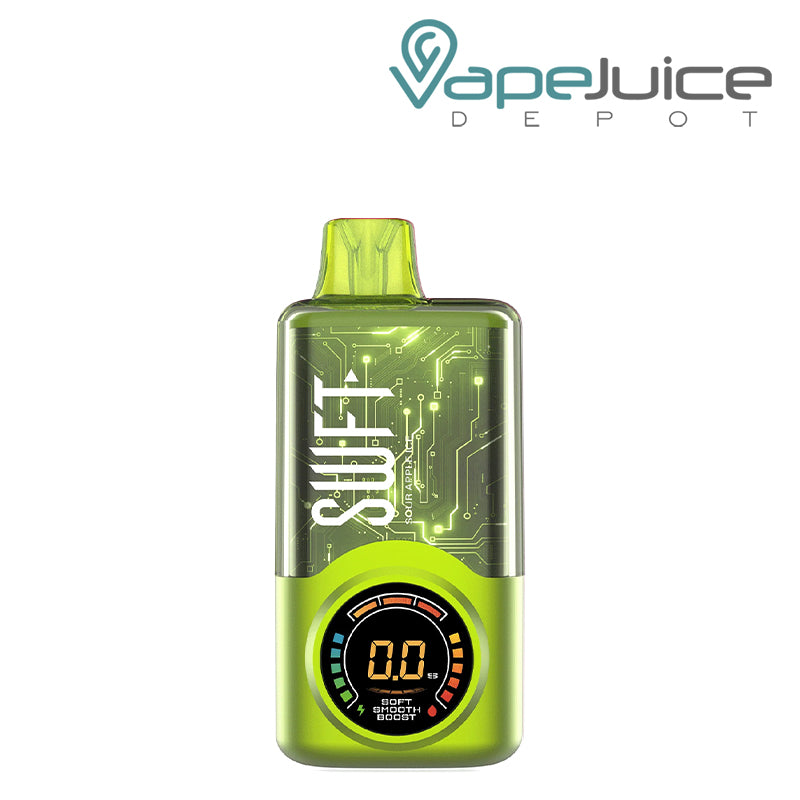 Sour Apple Ice SWFT Meta 30K Disposable with its display screen - Vape Juice Depot