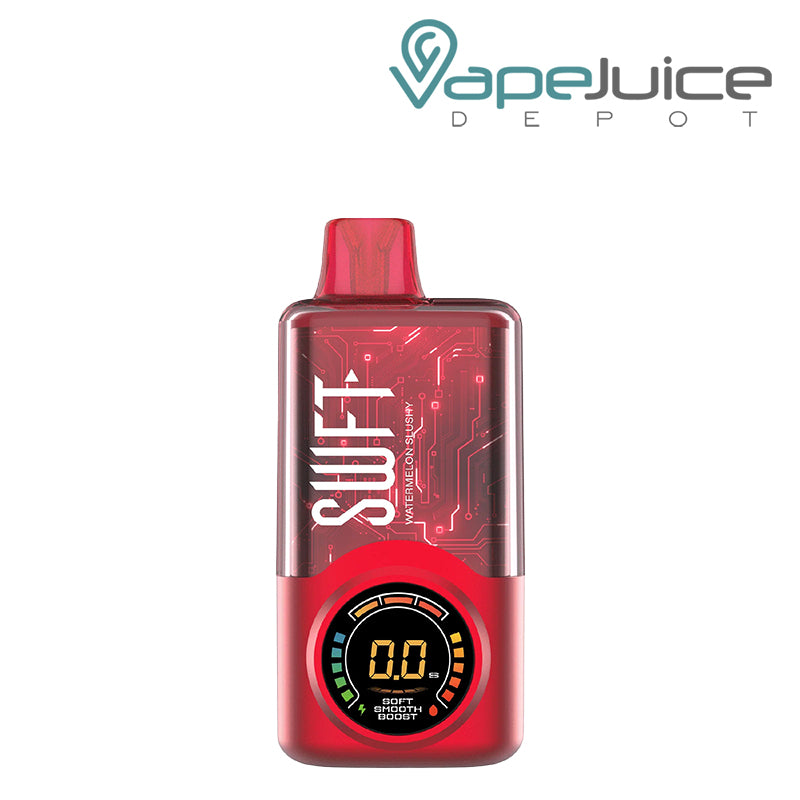 Watermelon Slushy SWFT Meta 30K Disposable with its display screen - Vape Juice Depot