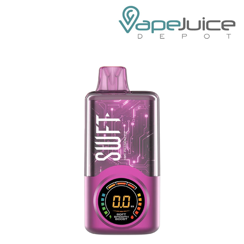 Kiwi Passion Ice SWFT Meta 30K Disposable with its display screen - Vape Juice Depot