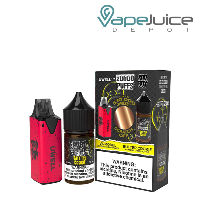 Uwell V6 Disposable Device +  Butter Cookie Daddy’s Vapor 30mL - Vape Juice Depot