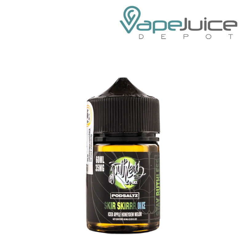 A 60ml bottle of Skir Skirr On Ice Ruthless BodSaltz - Vape Juice Depot