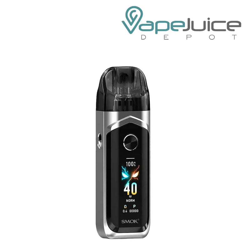 Silver SMOK Nord 6 Pod System Kit with display screen - Vape Juice Depot