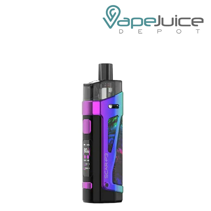 7 Color SMOK SCAR P3 Pod Kit with firing button and display screen - Vape Juice Depot