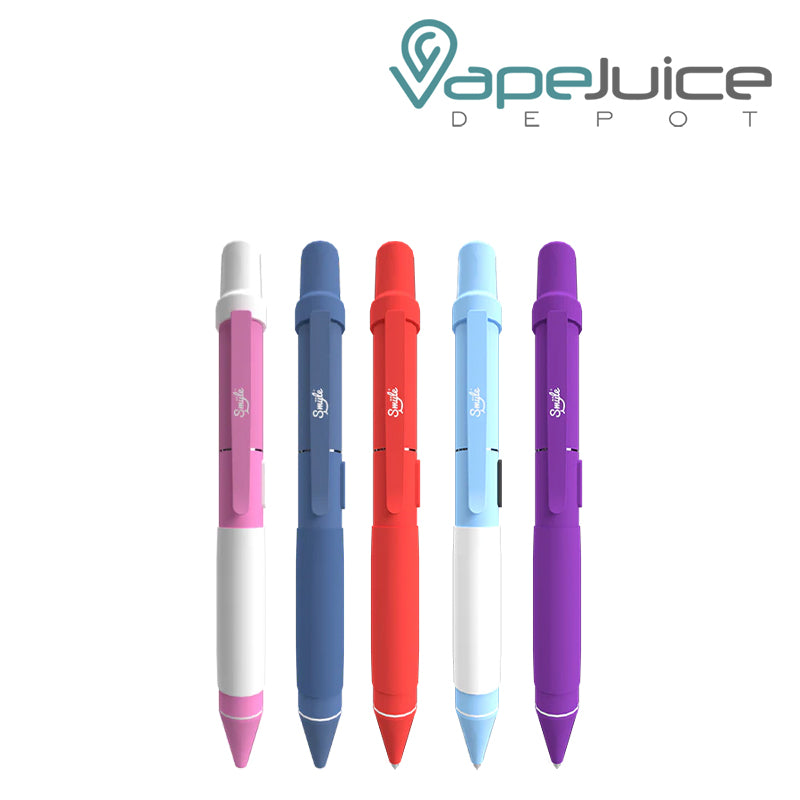 Five Colors of Smyle Penjamin Cart Pen Battery - Vape Juice Depot