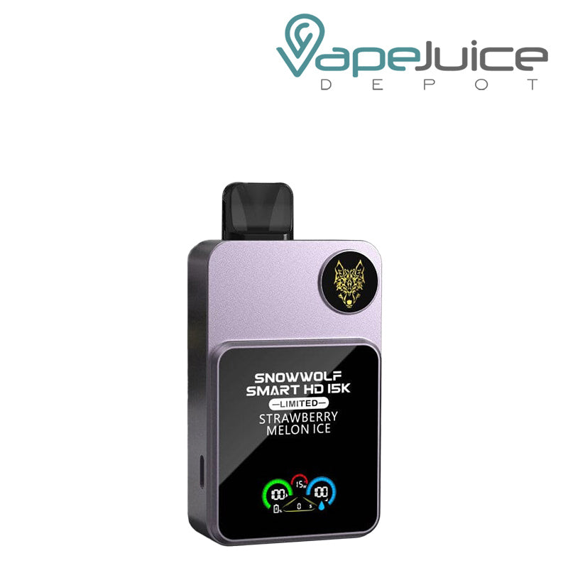 Strawberry Melon Ice Snowwolf Smart HD 15K Disposable Vape with display screen - Vape Juice Depot