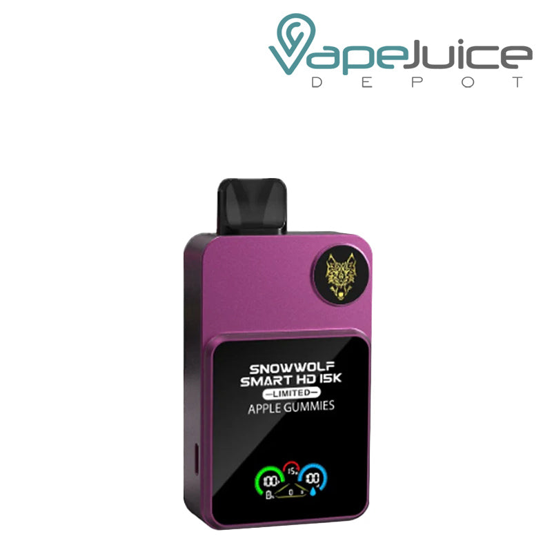 Apple Gummies Snowwolf Smart HD 15K Disposable Vape with a display screen - Vape Juice Depot