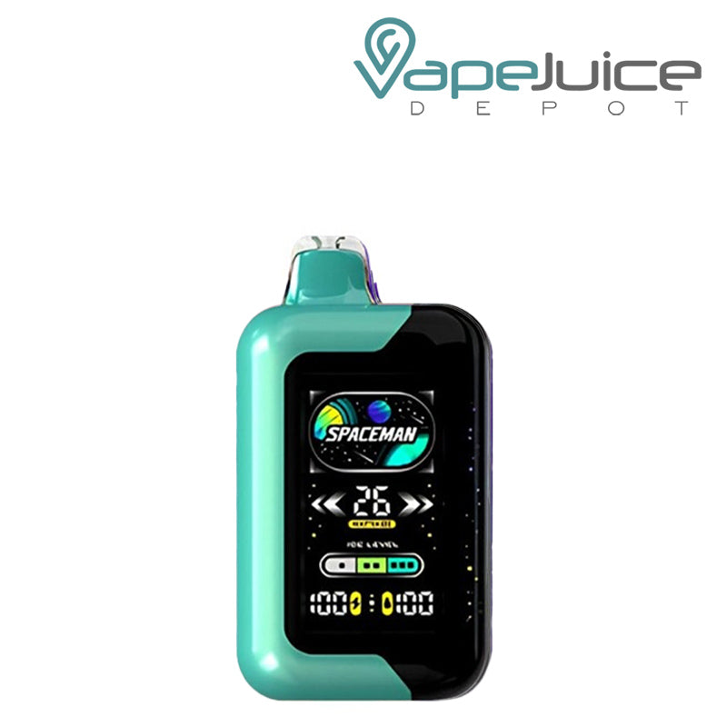 Sour Apple Ice Spaceman SP40000 Zero Nicotine Disposable with Ultra-Large LED - Vape Juice Depot