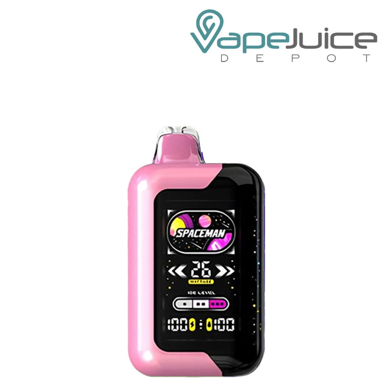 Strawberry Ice Spaceman SP40000 Zero Nicotine Disposable with Ultra-Large LED - Vape Juice Depot