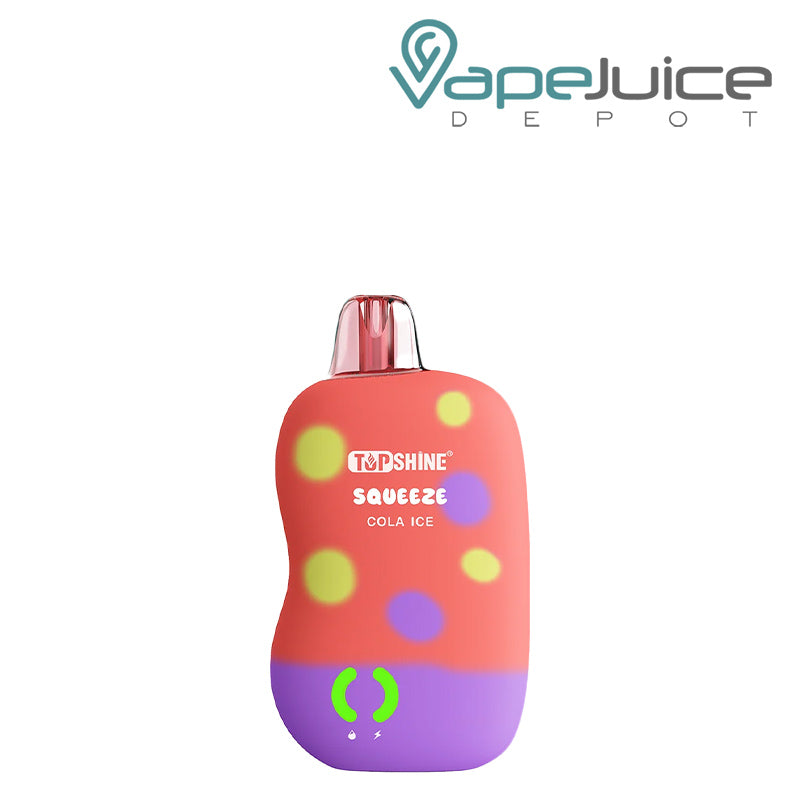 Cola Ice TopShine Squeeze 10000 Disposable and a LED Indicator on it - Vape Juice Depot