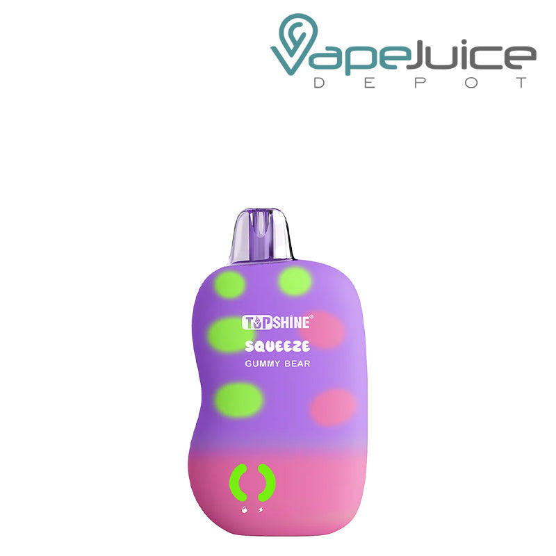 Gummy Bear TopShine Squeeze 10000 Disposable and a LED Indicator on it - Vape Juice Depot