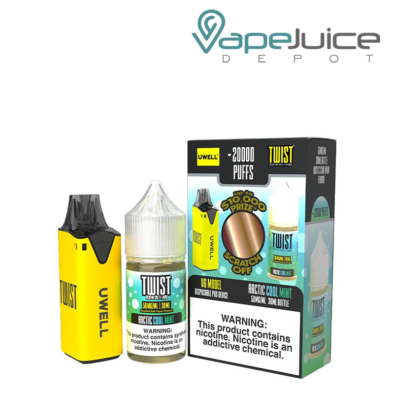 Uwell V6 Disposable Device +  Arctic Cool Mint Daddy’s Vapor 30mL - Vape Juice Depot