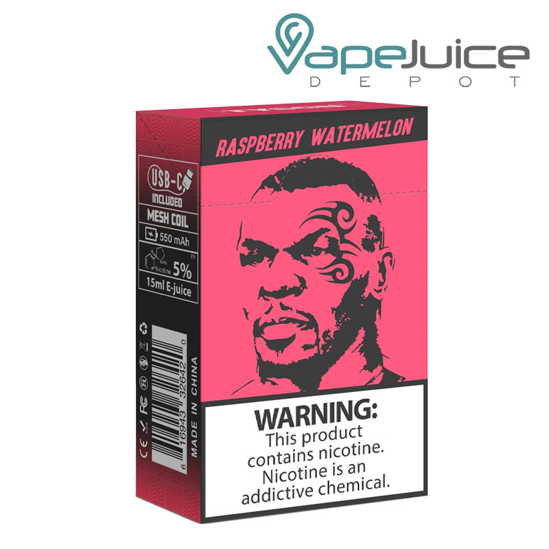 A box of Tyson 2.0 Heavyweight 7000 Disposable with a warning sign - Vape Juice Depot