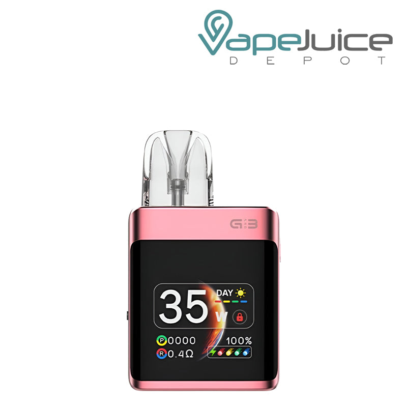 Rose Pink UWELL Caliburn G3 Pro Koko Pod System with display screen - Vape Juice Depot