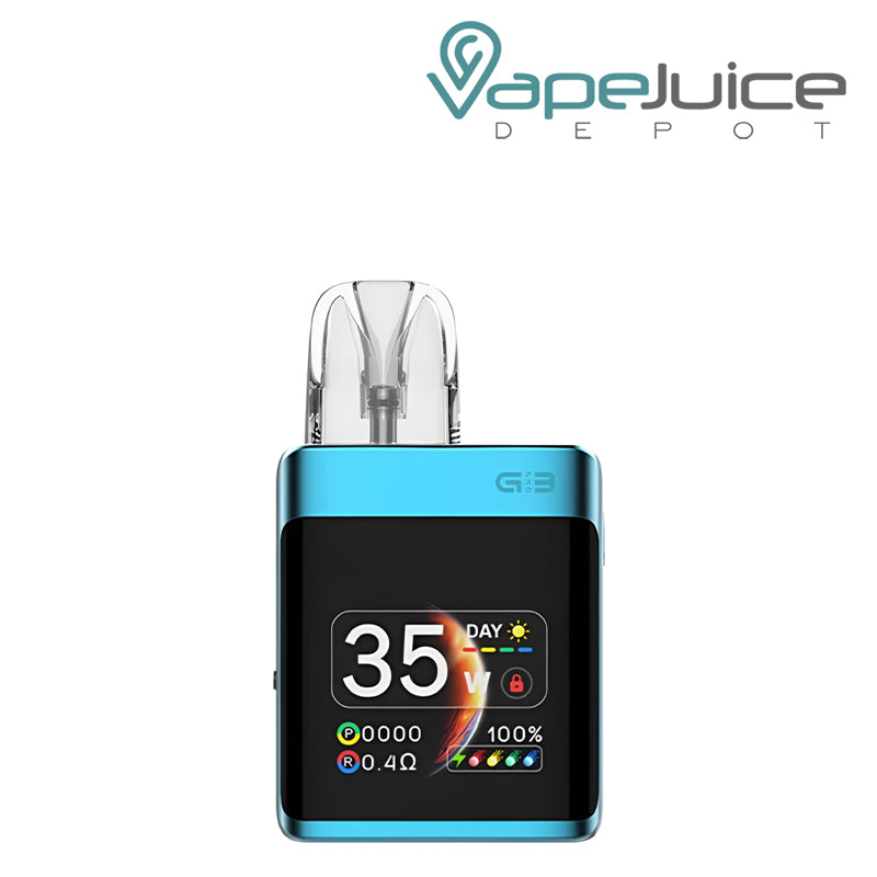 Sky Blue UWELL Caliburn G3 Pro Koko Pod System with display screen - Vape Juice Depot