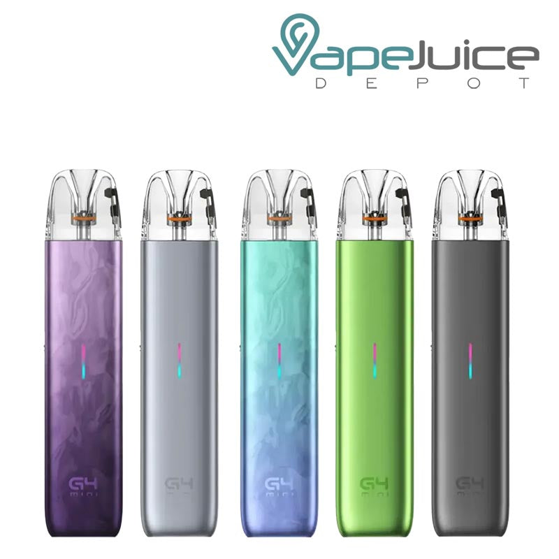 Five Colors of UWELL Caliburn G4 Mini Pod System - Vape Juice Depot