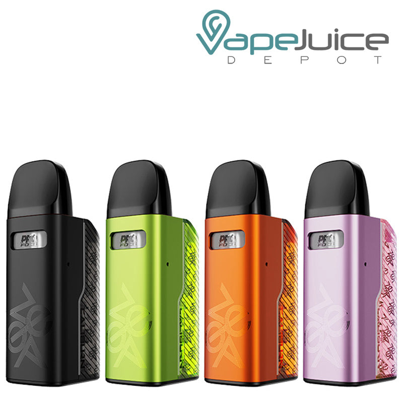 Four Colors of UWELL Caliburn GZ2 Cyber Pod System - Vape Juice Depot