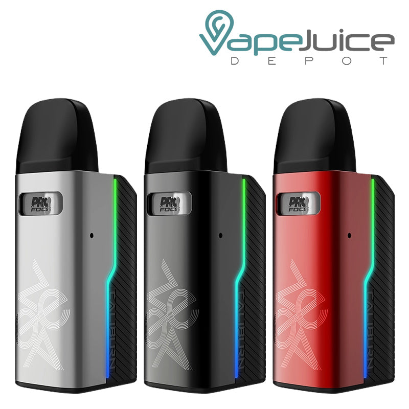 Three colors of UWELL Caliburn GZ2 Pod System - Vape Juice Depot