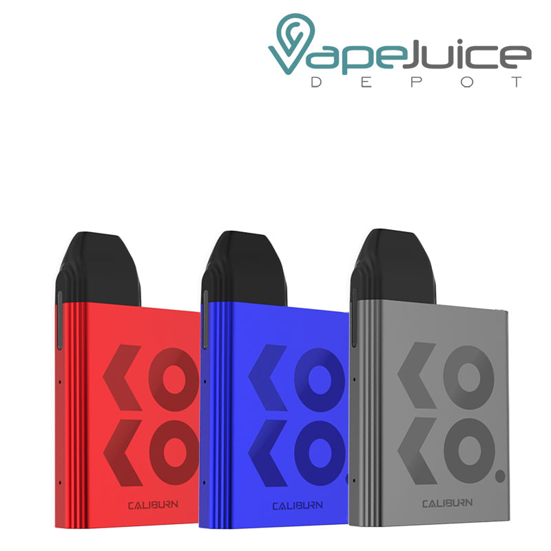 Three Colors of UWELL Caliburn KOKO Pod System - Vape Juice Depot