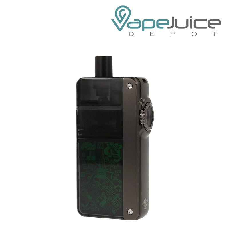 Side view of UWELL Crown B Pod System Iron Gray - Vape Juice Depot