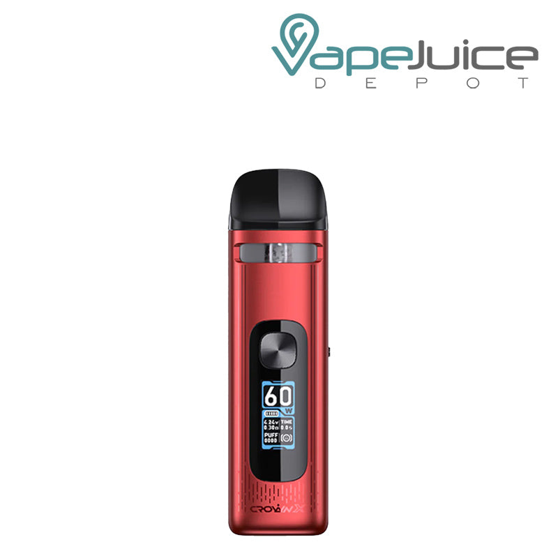 Red UWELL Crown X Pod System with a Firing Button - Vape Juice Depot
