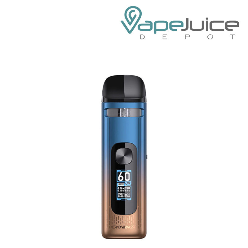 Sunrise Sky UWELL Crown X Pod System with a Firing Button - Vape Juice Depot