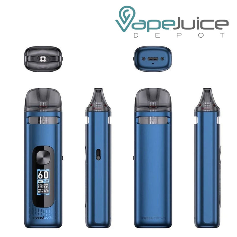 Side view of UWELL Crown X Pod System - Vape Juice Depot