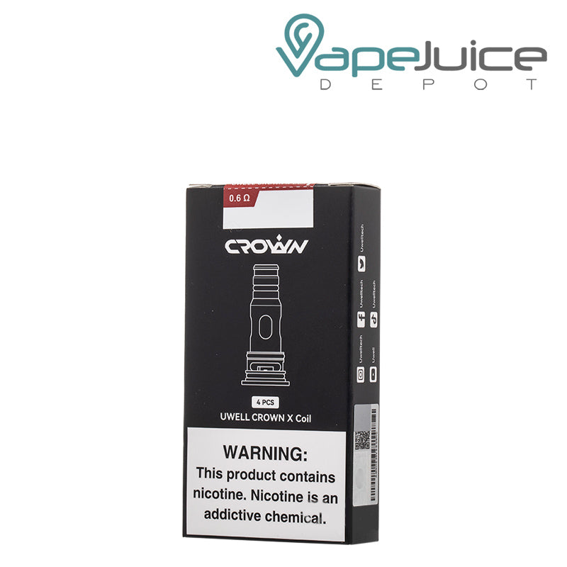 A Box of 0.6ohm UWELL Crown X Replacement Coils - Vape Juice Depot