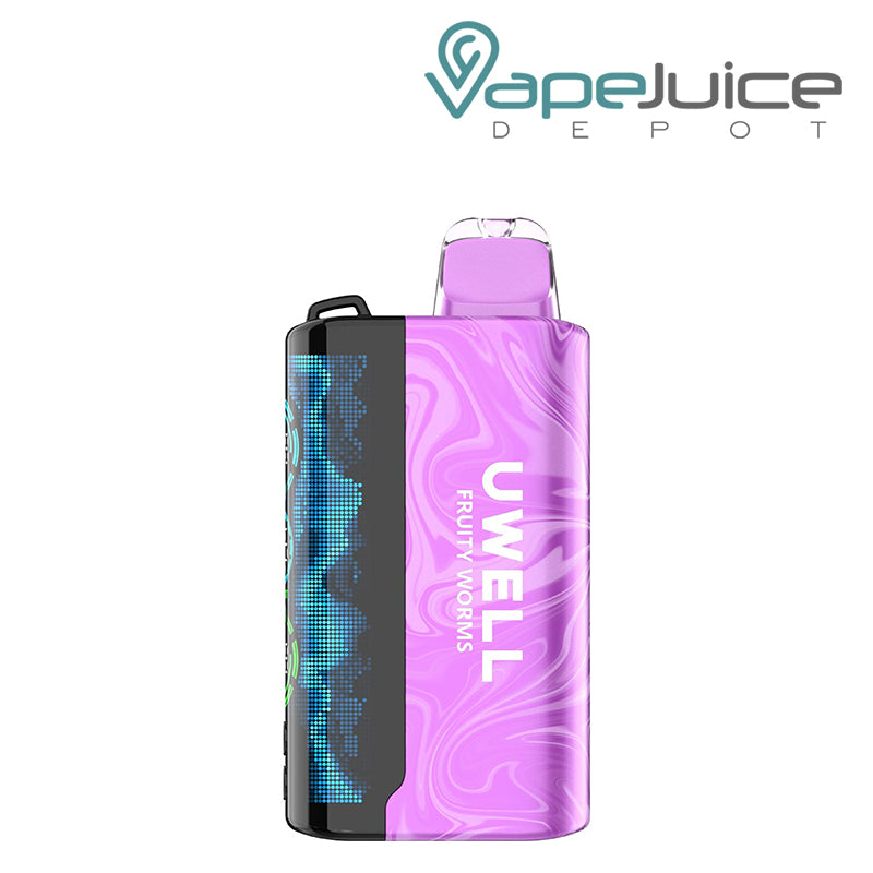 A fruity worms Uwell Koko 60k disposable with a 3D curved display screen - Vape Juice Depot