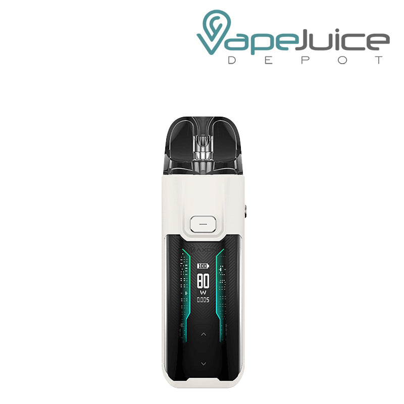 White Vaporesso LUXE XR Max Pod Mod Kit with display screen - Vape Juice Depot