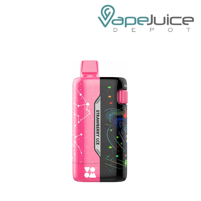 A Strawberry Ice VOOM Meteor 70K Disposable with LCD Screen - Vape Juice Depot