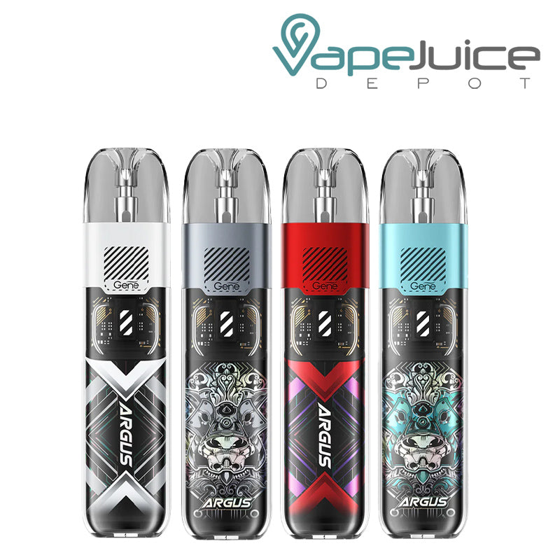 Four Colors of VooPoo ARGUS P1s Pod System Kit - Vape Juice Depot