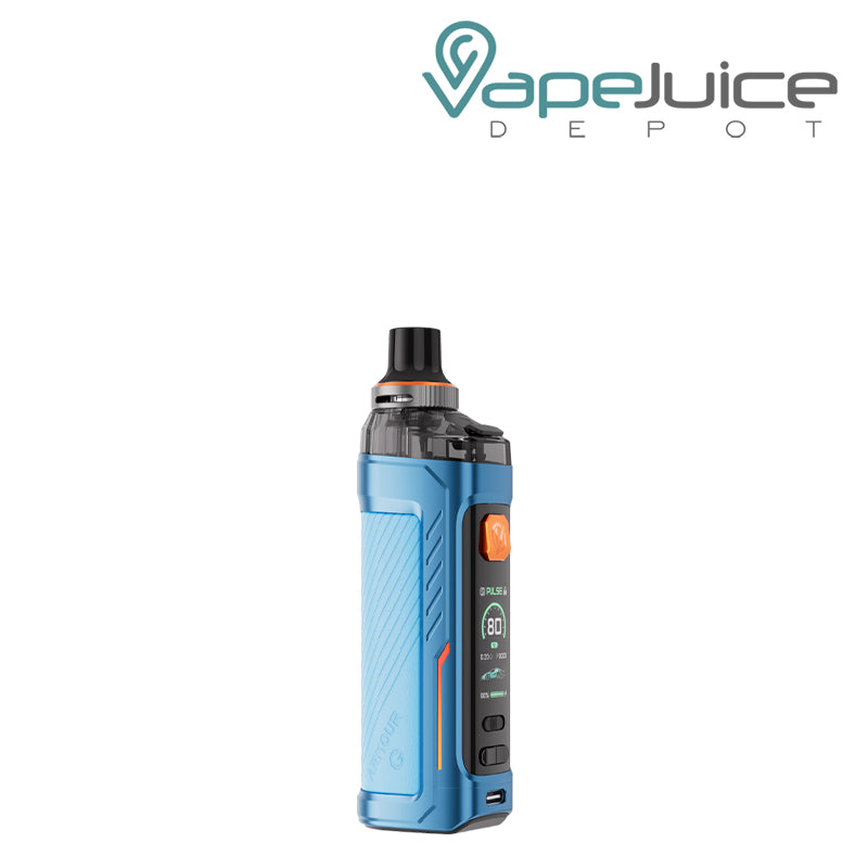 Blue Vaporesso Armour G Kit with firing button and display screen - Vape Juice Depot