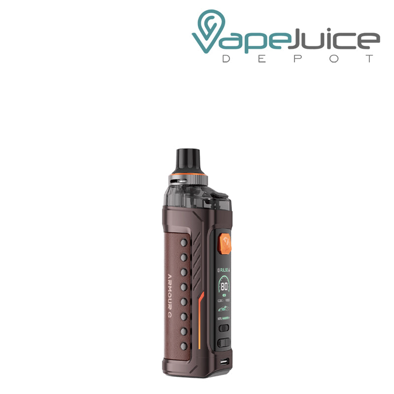 Brown Vaporesso Armour G Kit with firing button and display screen - Vape Juice Depot