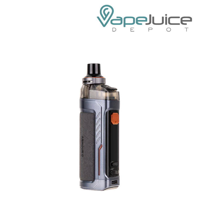 Grey Knight Vaporesso Armour G Kit with firing button and display screen - Vape Juice Depot