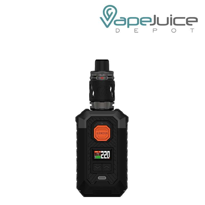 Black Vaporesso Armour MAX Kit with display screen and adjustment buttons - Vape Juice Depot